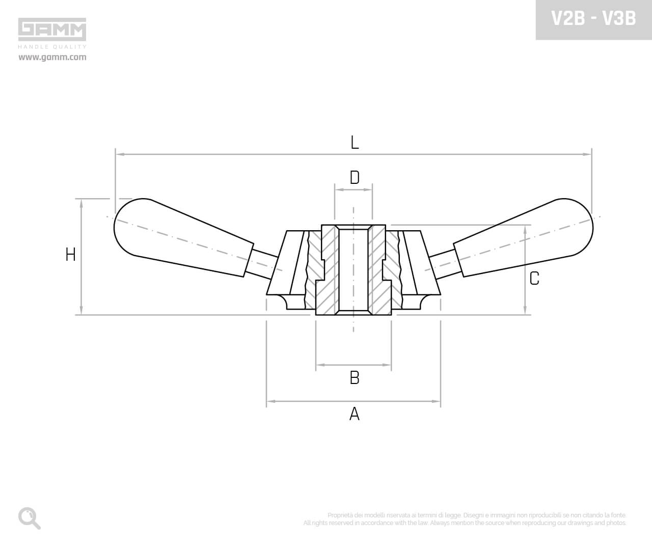 V2B V3B disegno volantini di manovra GAMM