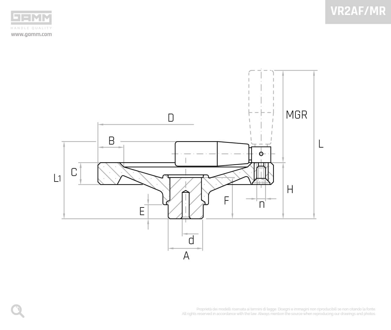 VR2AF MR disegno volantini di manovra GAMM