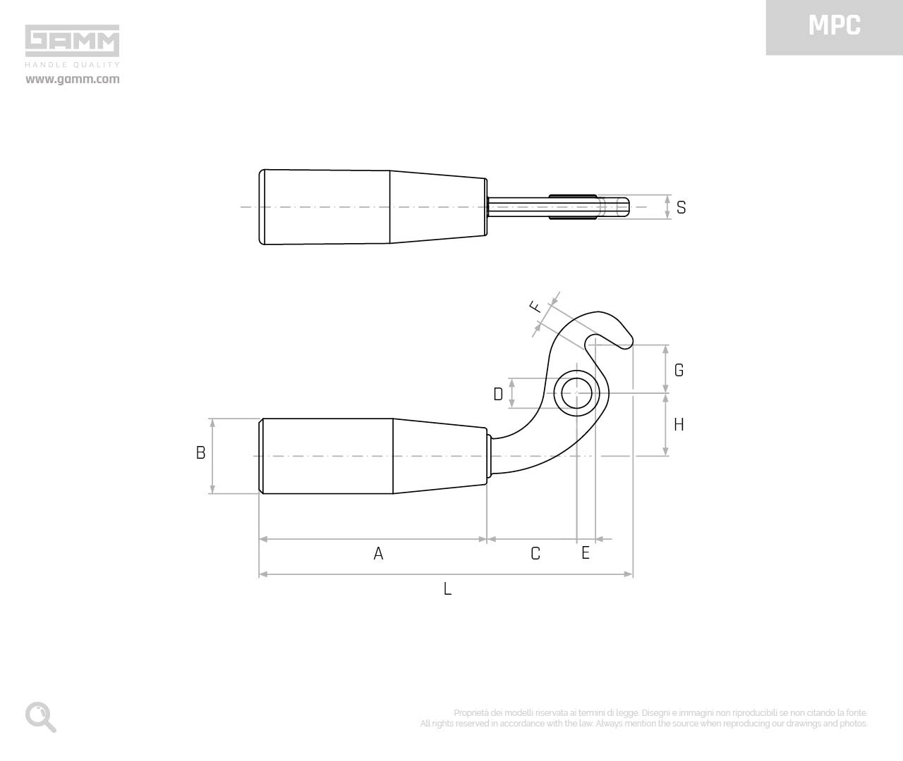MPC 109 disegno manopole GAMM