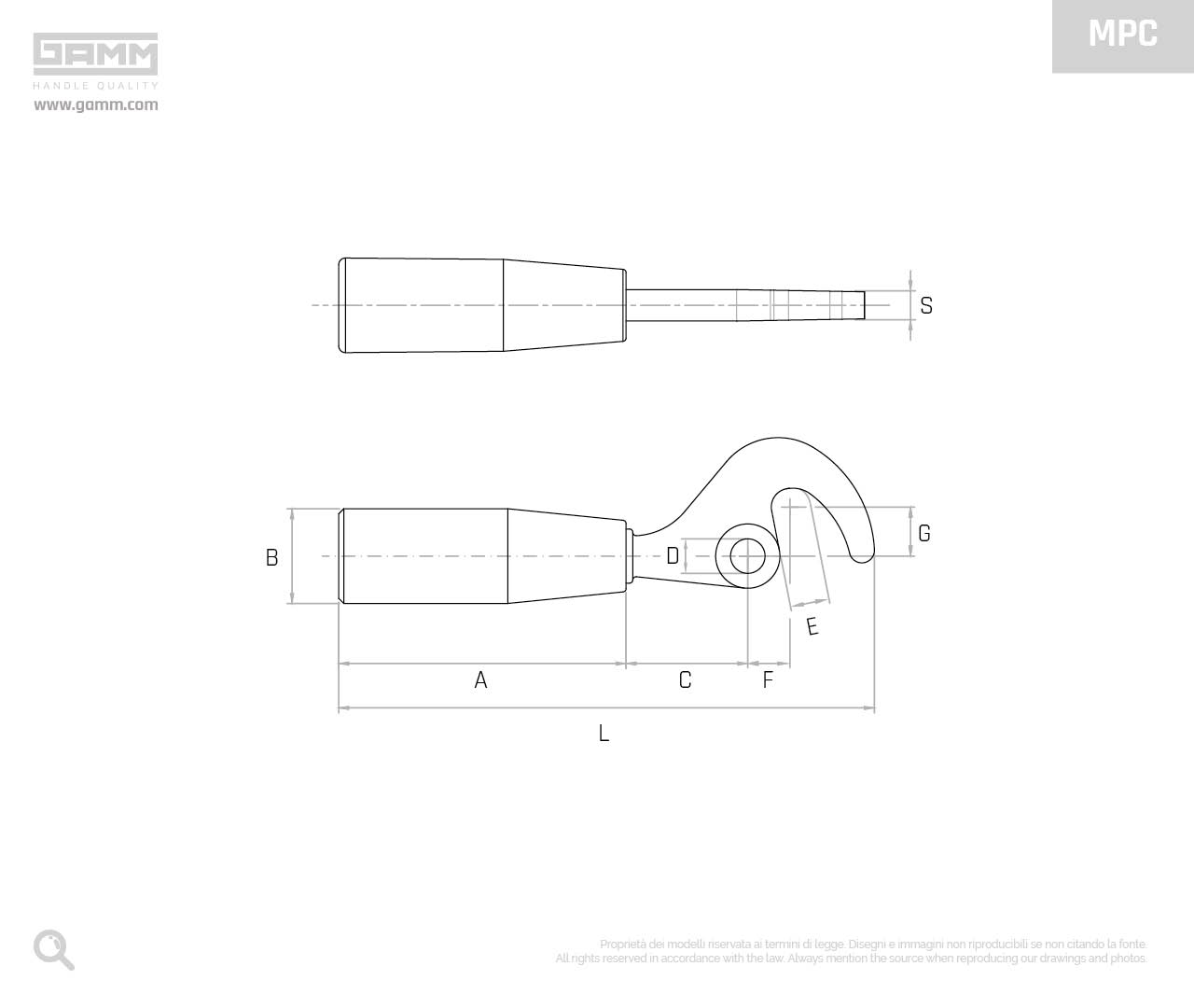 MPC 94 disegno manopole GAMM