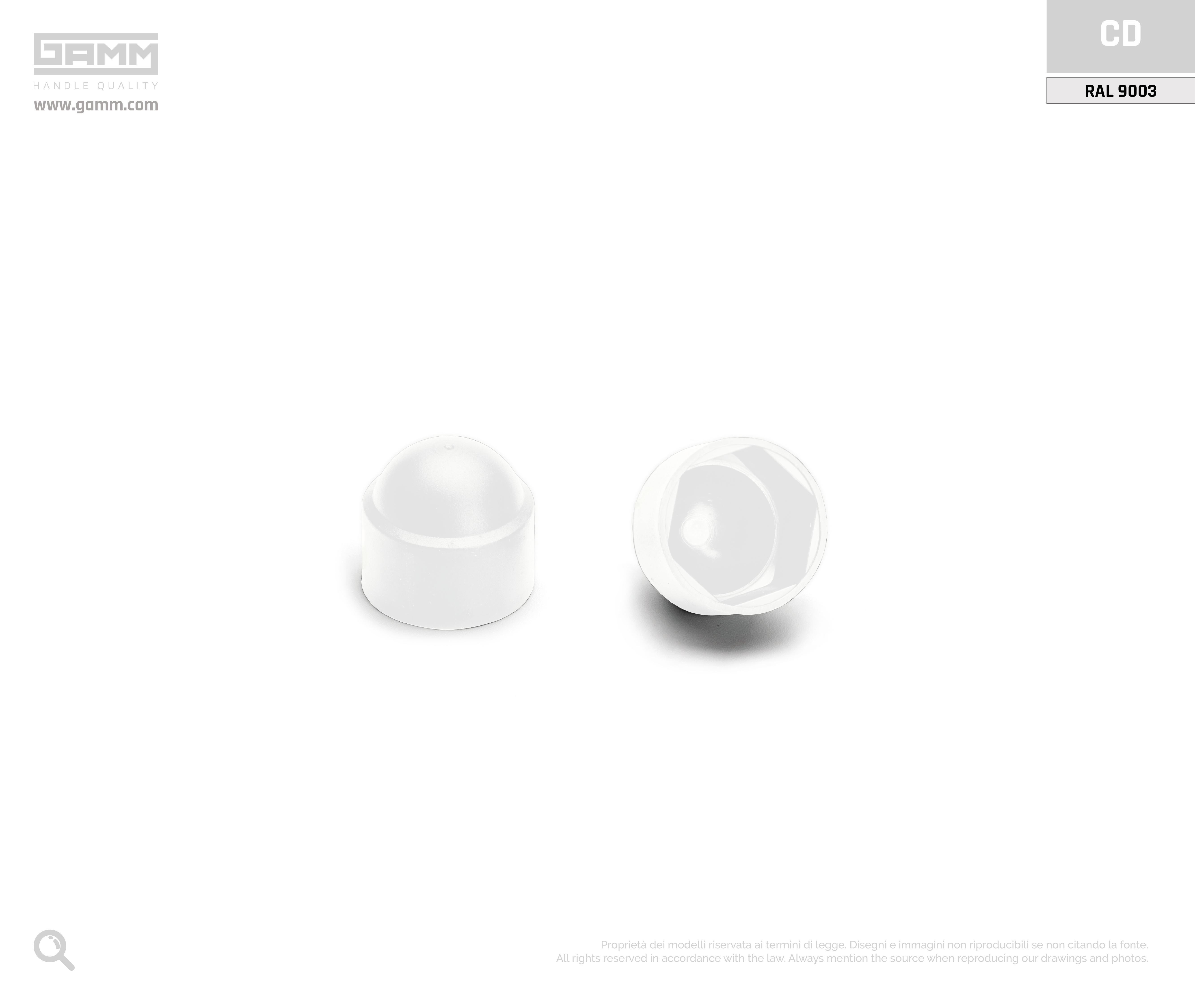 CD RAL9003 prodotto protezioni in plastica GAMM CD RAL9003 prodotto protezioni in plastica GAMM