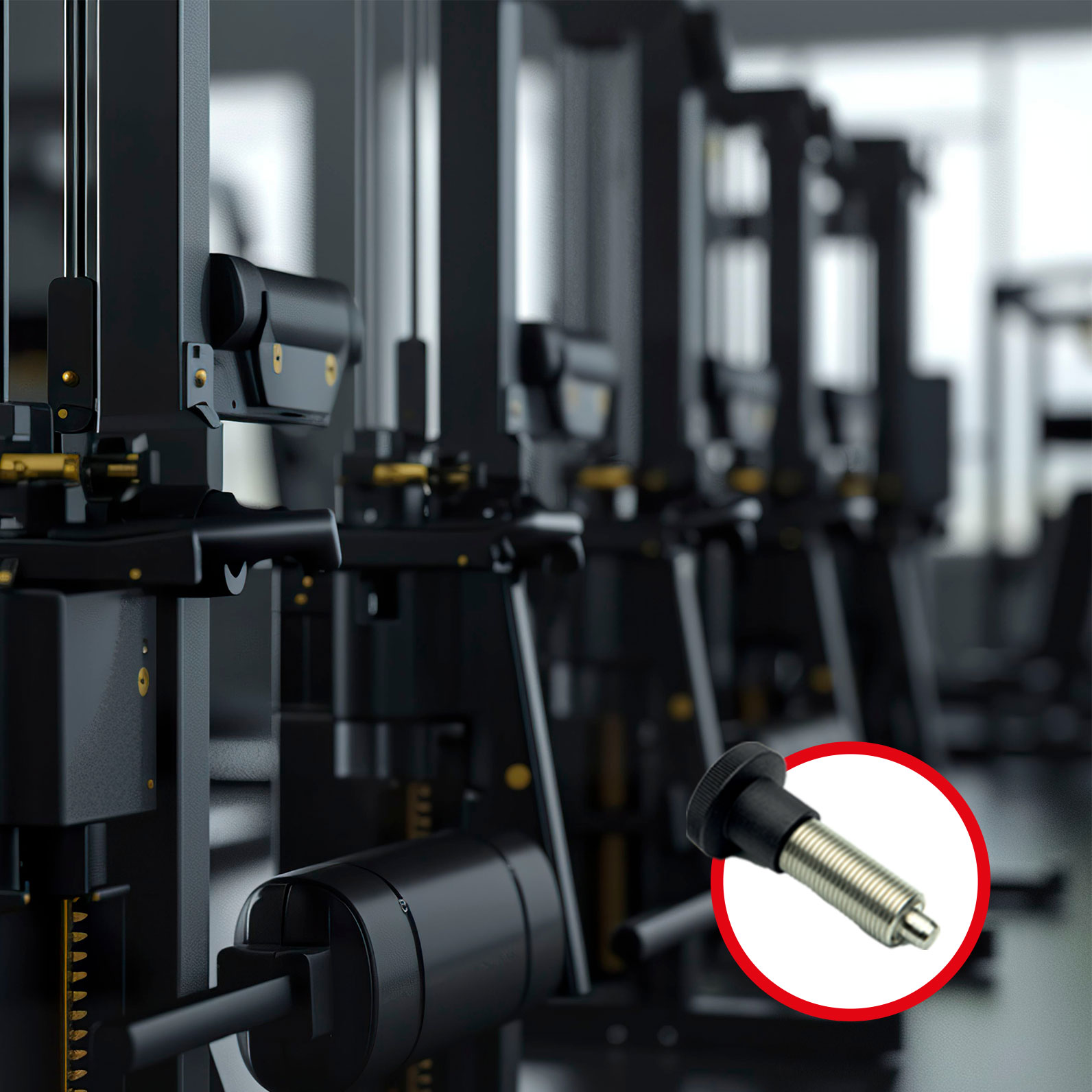 pistoncini a molla per attrezzi fitness